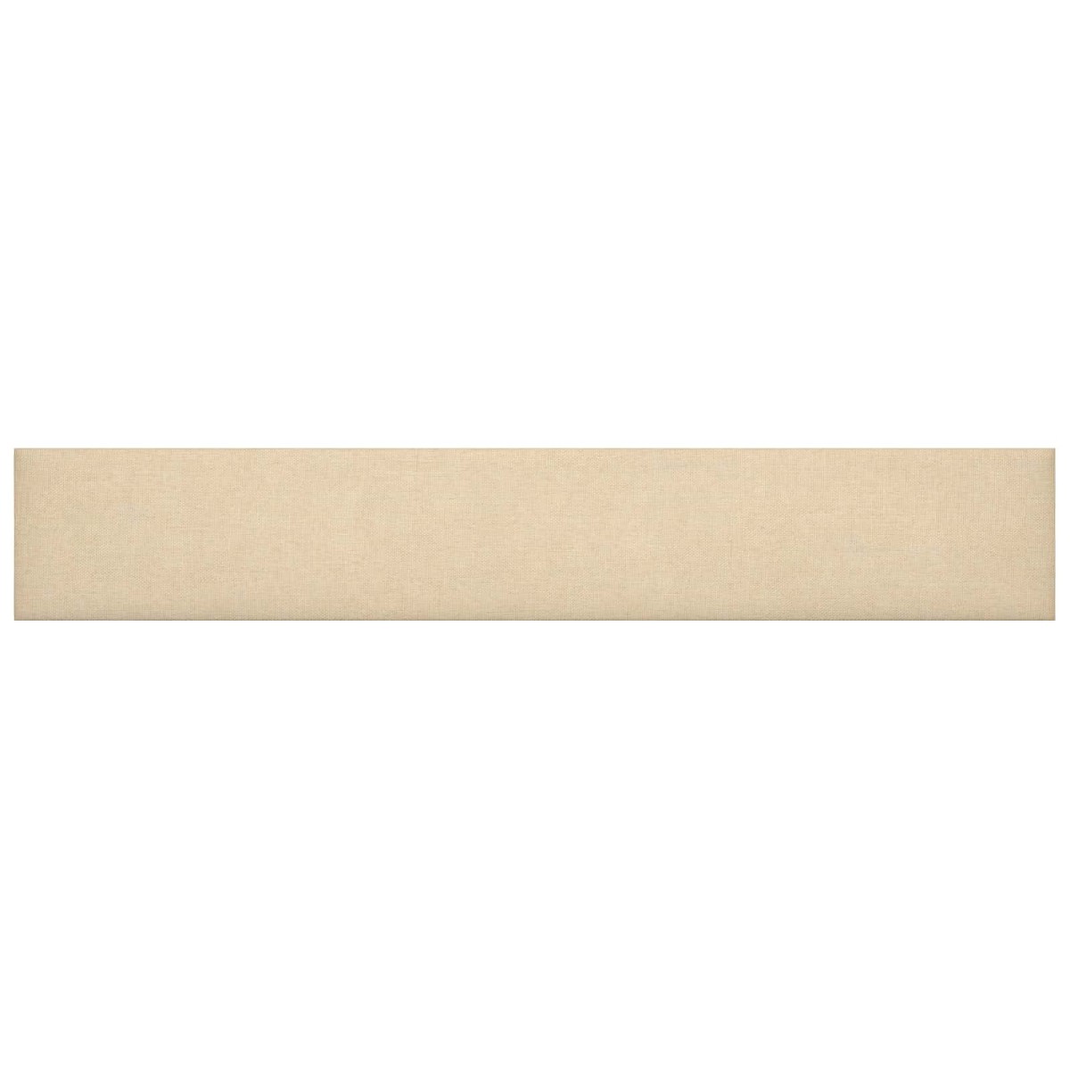 vidaXL Κεφαλάρι Τοίχου 12 τμχ. 90 x 15 cm Κρεμ ύφασμα