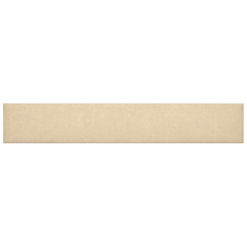 vidaXL Κεφαλάρι Τοίχου 12 τμχ. 90 x 15 cm Κρεμ ύφασμα