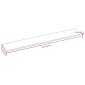 vidaXL Κεφαλάρι Τοίχου 12 τμχ. 90 x 15 cm Καπουτσίνο ύφασμα