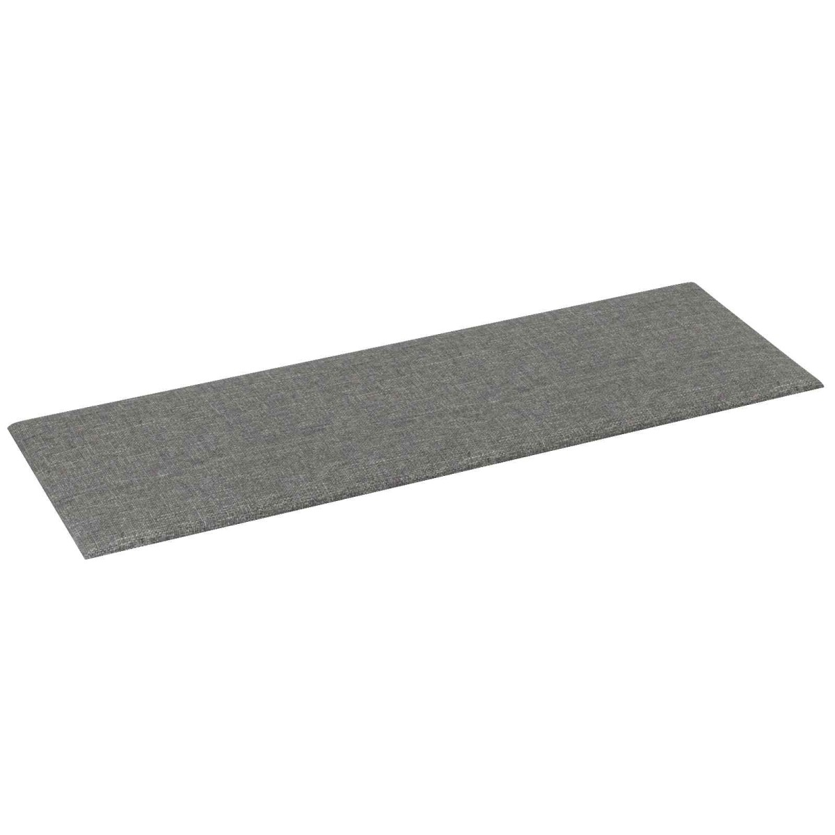 vidaXL Κεφαλάρι Τοίχου 12 τμχ. 90 x 30 cm Ανοιχτό γκρι ύφασμα