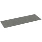 vidaXL Κεφαλάρι Τοίχου 12 τμχ. 90 x 30 cm Ανοιχτό γκρι ύφασμα