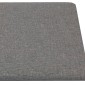 vidaXL Κεφαλάρι Τοίχου 12 τμχ. 90 x 30 cm Ανοιχτό γκρι ύφασμα