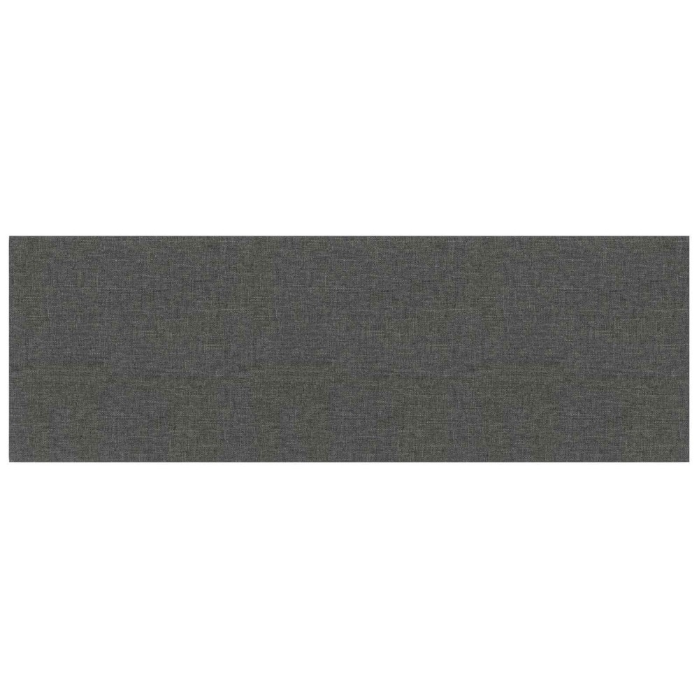 vidaXL Κεφαλάρι Τοίχου 12 τμχ. 90 x 30 cm Σκούρο Γκρι ύφασμα