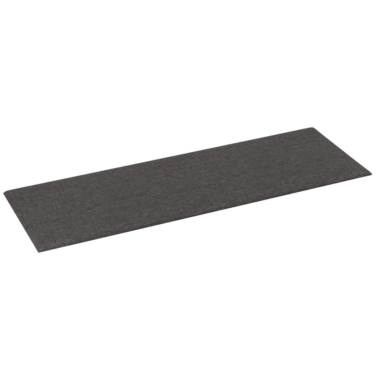 vidaXL Κεφαλάρι Τοίχου 12 τμχ. 90 x 30 cm Σκούρο Γκρι ύφασμα