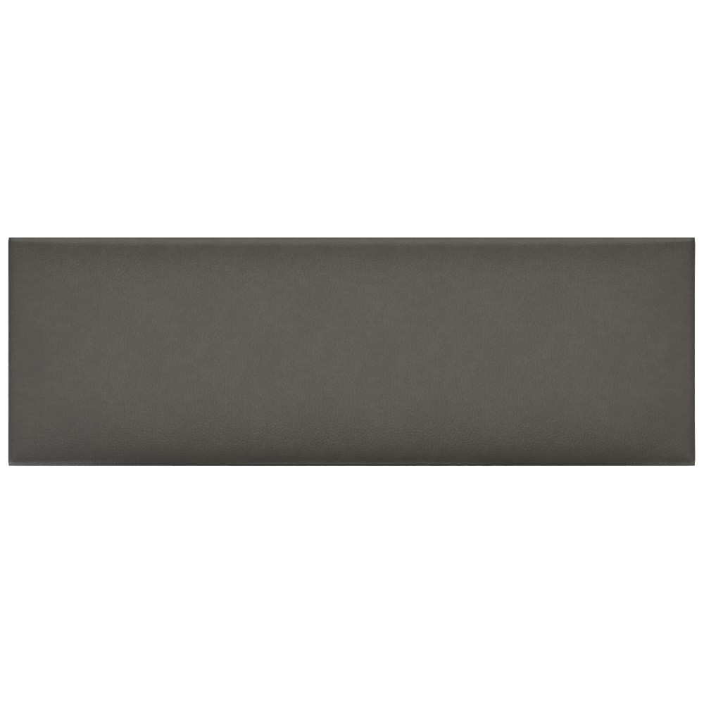 vidaXL Κεφαλάρι Τοίχου 12 τμχ. 90 x 30 cm Γκρι ύφασμα