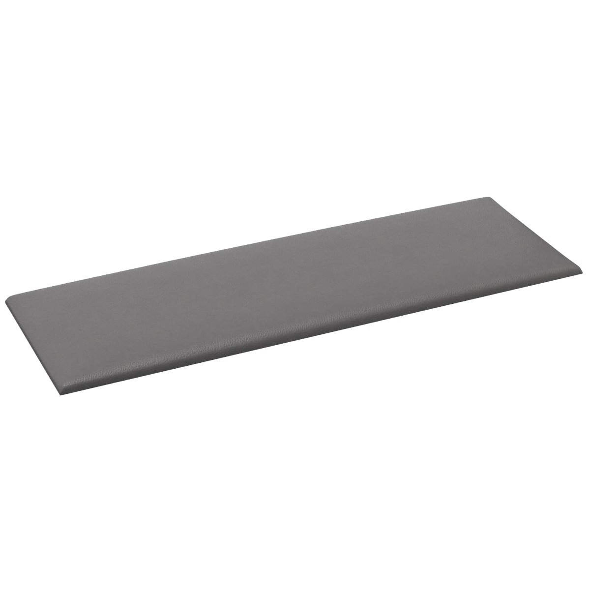 vidaXL Κεφαλάρι Τοίχου 12 τμχ. 90 x 30 cm Γκρι ύφασμα