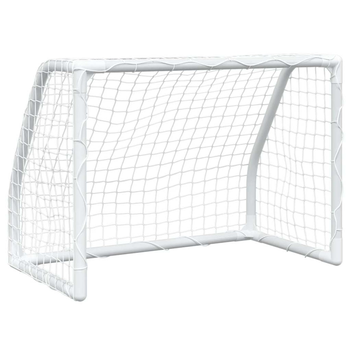 vidaXL Τέρματα Παιδικά 2 Τεμ. Λευκά 64x35x48 εκ. Μεταλλικά με Μπάλα