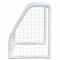 vidaXL Τέρματα Παιδικά 2 Τεμ. Λευκά 64x35x48 εκ. Μεταλλικά με Μπάλα
