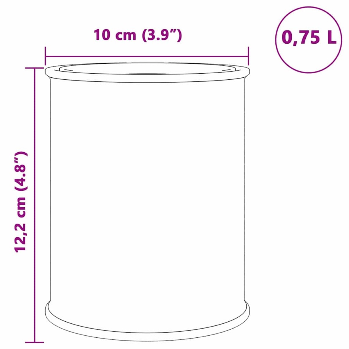 vidaXL Βαφή επίπλων Καφέ 0,75 L Εκτύπωση τοίχου
