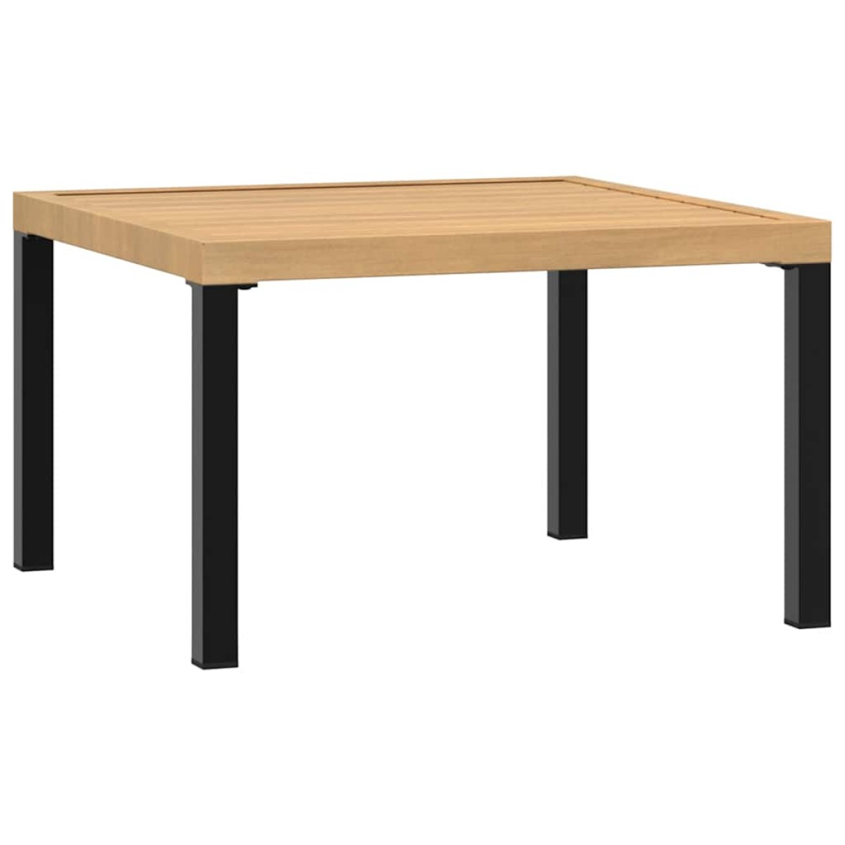 vidaXL Τραπεζάκι Σαλονιού Κήπου Μαύρο 65x65x40 εκ. από Αλουμίνιο