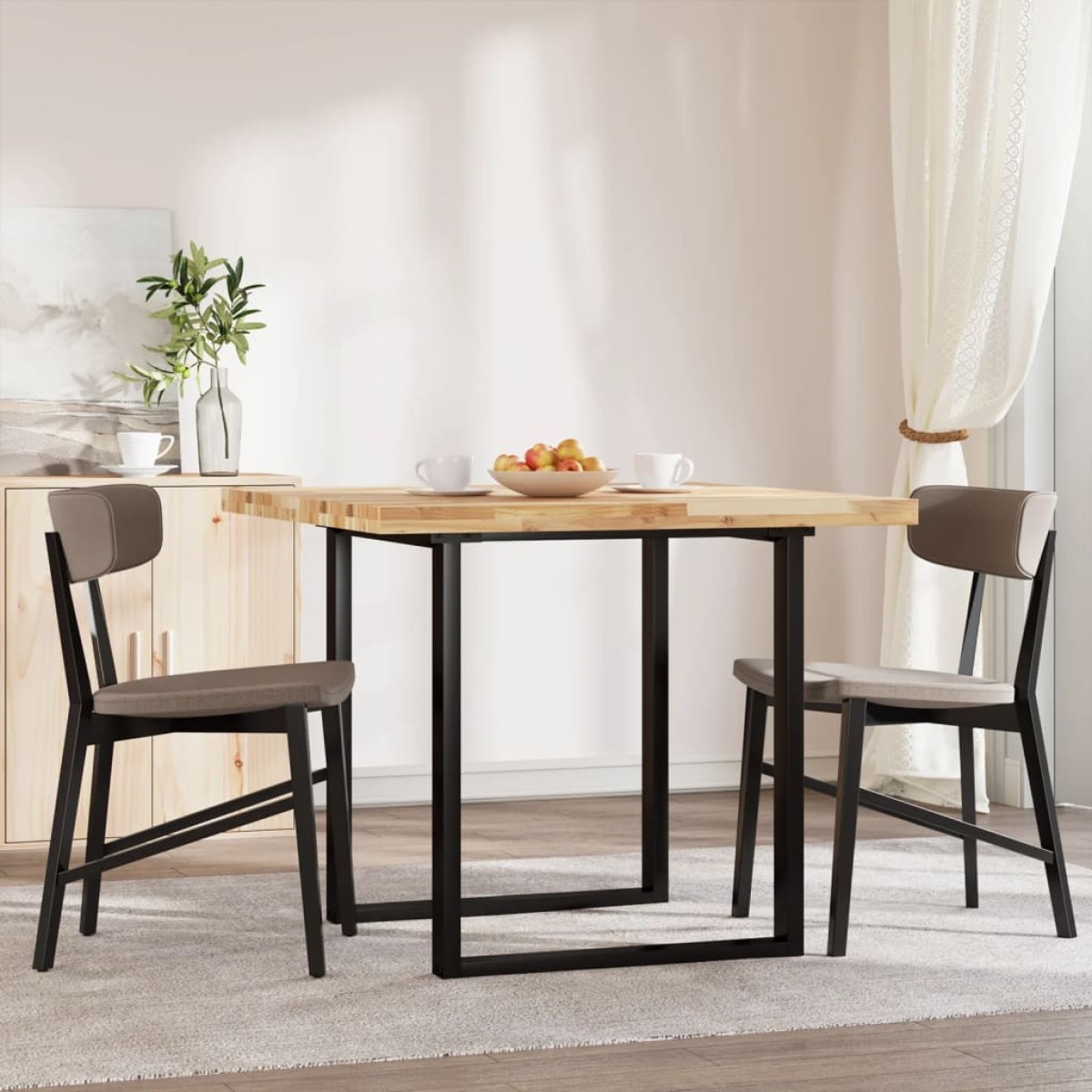 vidaXL Επιφάνεια Τραπεζιού Τετράγωνη 90x90x4 εκ. Μασίφ Ξύλο Ακακίας