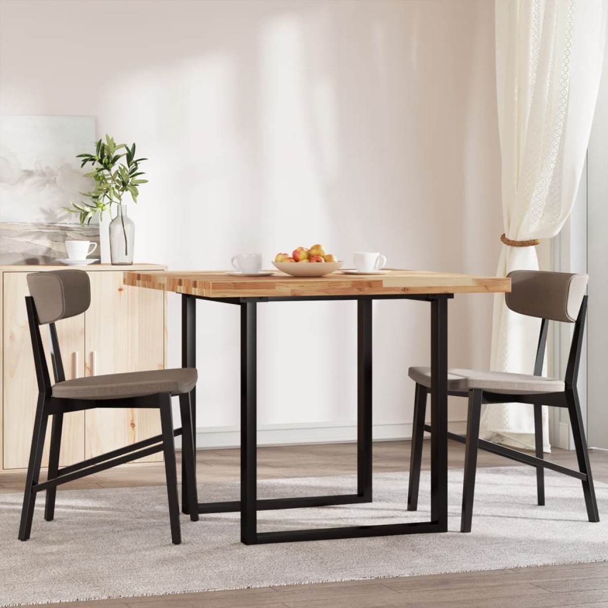 vidaXL Επιφάνεια Τραπεζιού Τετράγωνη 90x90x4 εκ. Μασίφ Ξύλο Ακακίας