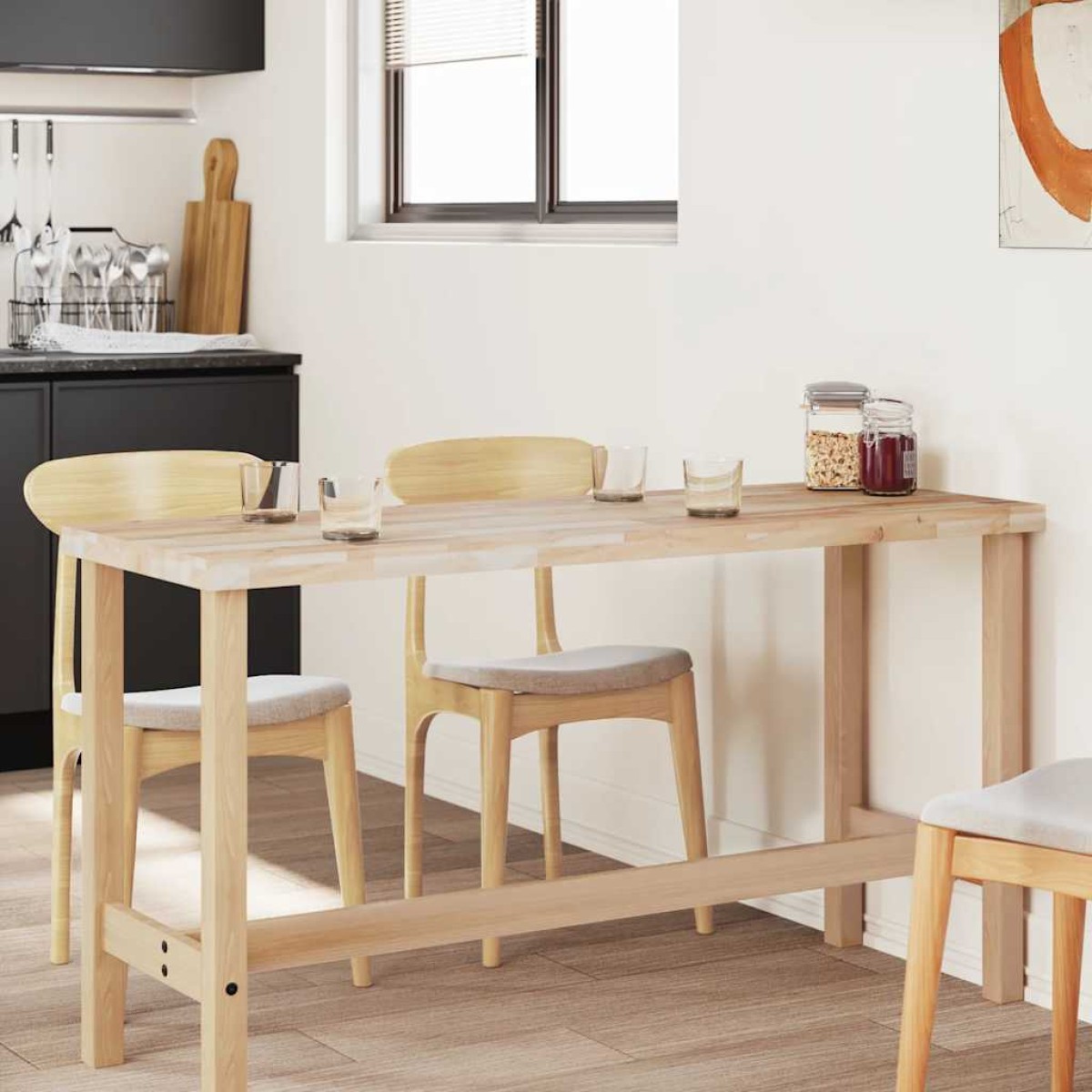 vidaXL Επιφάνεια Γραφείου Ορθογώνια 120x60x4 εκ. Μασίφ Ξύλο Ακακίας