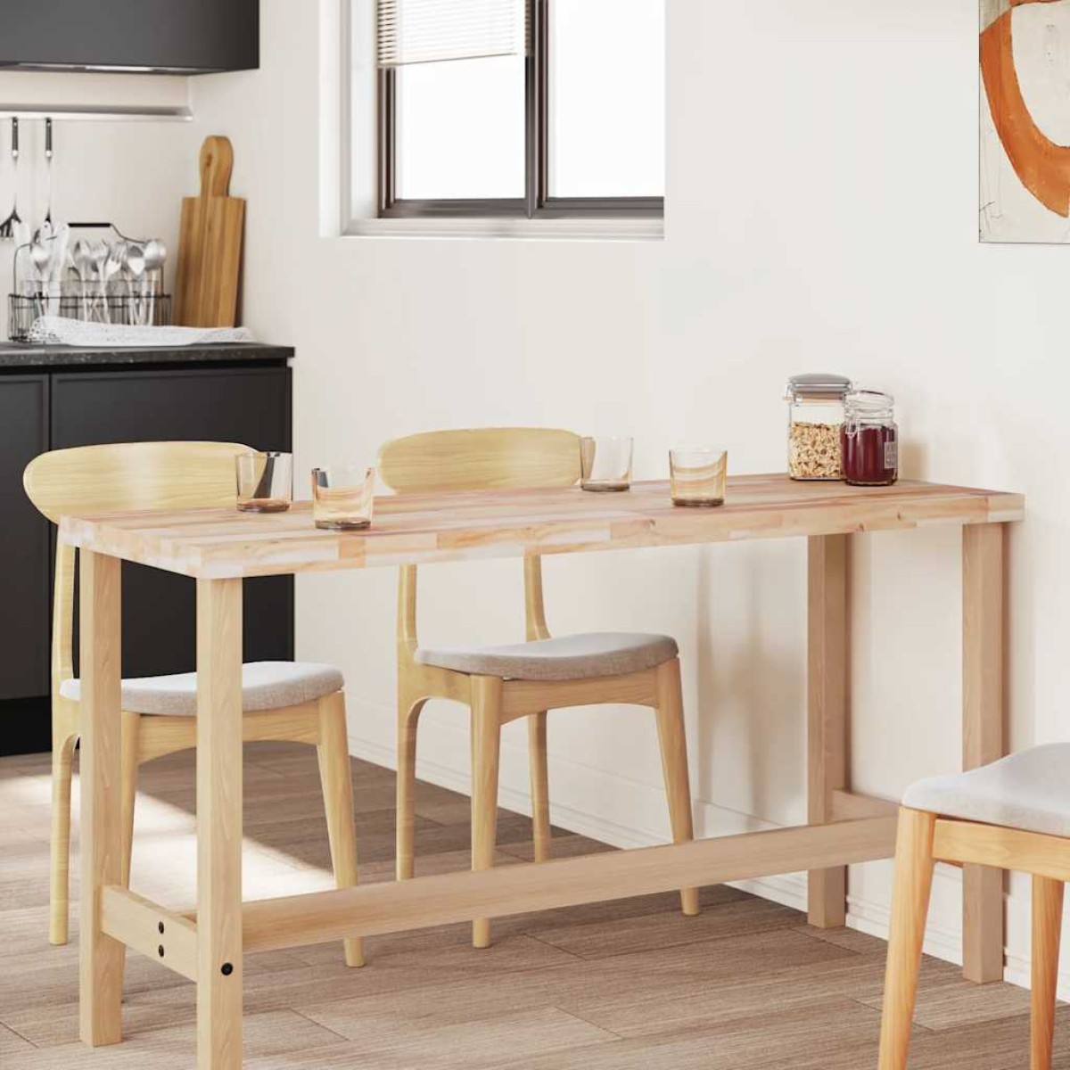 vidaXL Επιφάνεια Γραφείου Ορθογώνια 160x50x4 εκ. Μασίφ Ξύλο Ακακίας