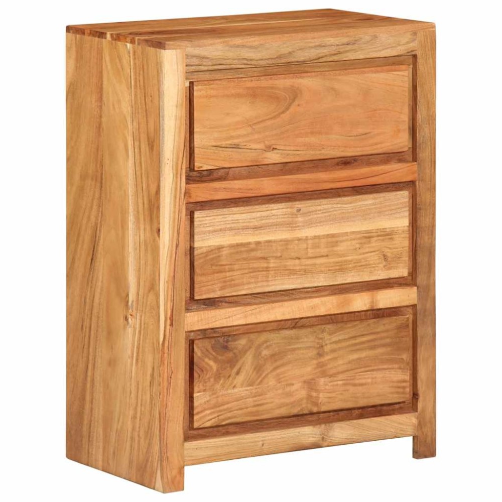vidaXL Συρταριέρα 55 x 33 x 75 εκ. από Μασίφ Ξύλο Ακακίας
