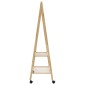 vidaXL Ράφι ρούχων με ράφια και ρόδες 96x45,5x155,5 cm Μπαμπού