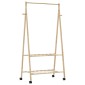 vidaXL Ράφι ρούχων με ράφια και ρόδες 96x45,5x155,5 cm Μπαμπού