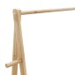 vidaXL Ράφι ρούχων με ράφια και ρόδες 96x45,5x155,5 cm Μπαμπού