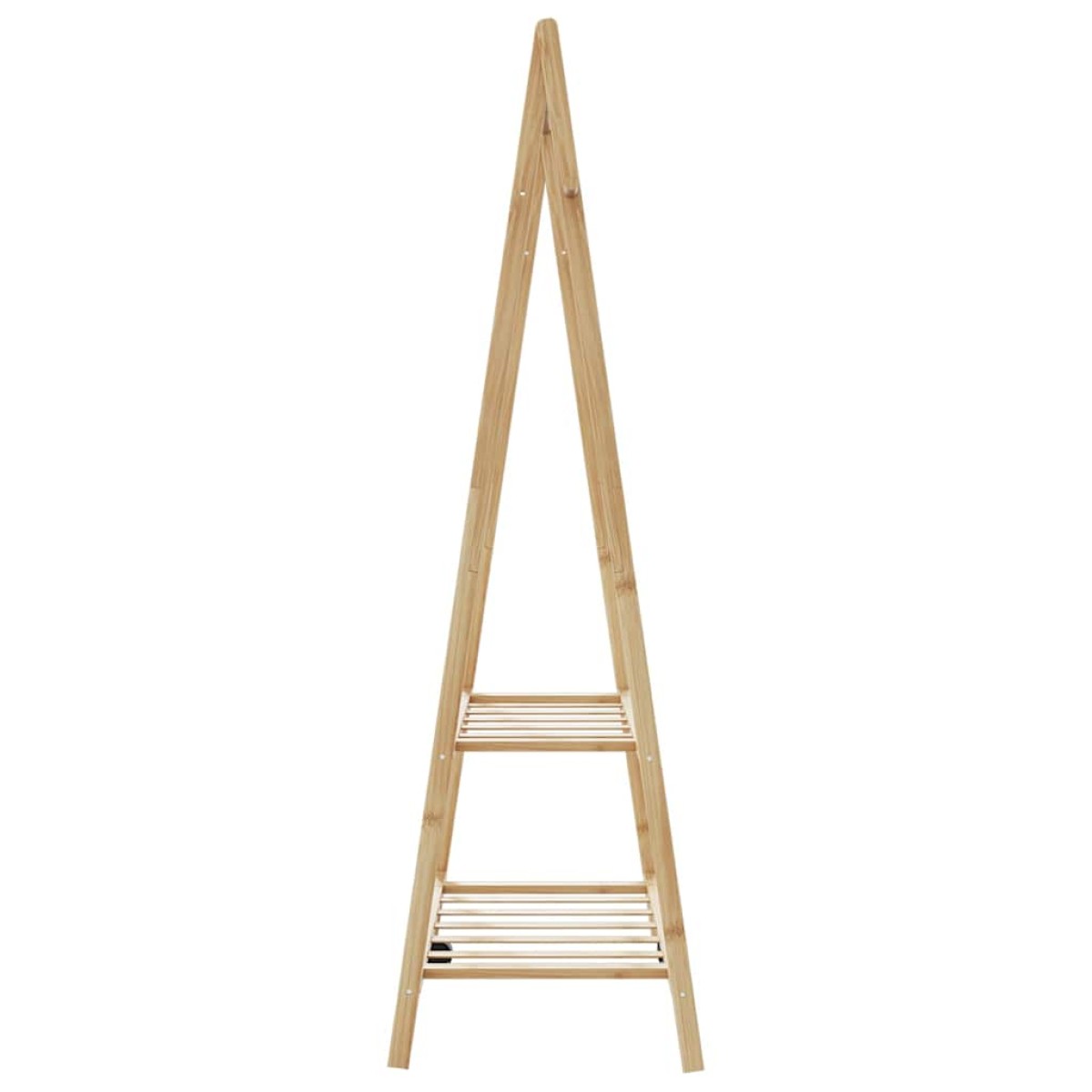 vidaXL Κρεμάστρα Ρούχων με Ράφια 96x45,5x150,5 εκ. Μπαμπού