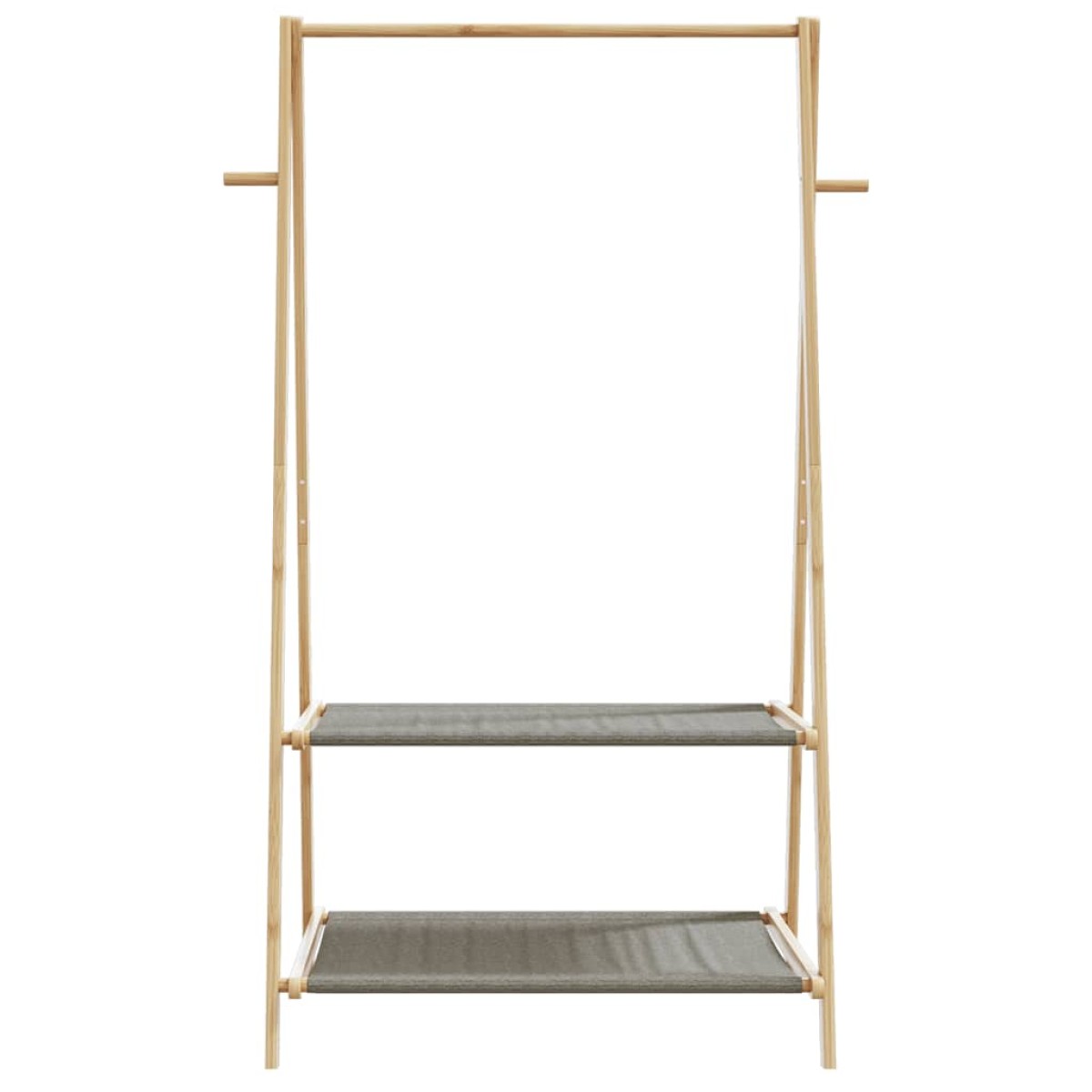 vidaXL Κρεμάστρα Ρούχων με Ράφια 96x45,5x150,5 εκ. Μπαμπού