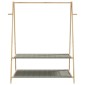 vidaXL Κρεμάστρα Ρούχων με Ράφια 132x45,5x150,5 εκ. Μπαμπού