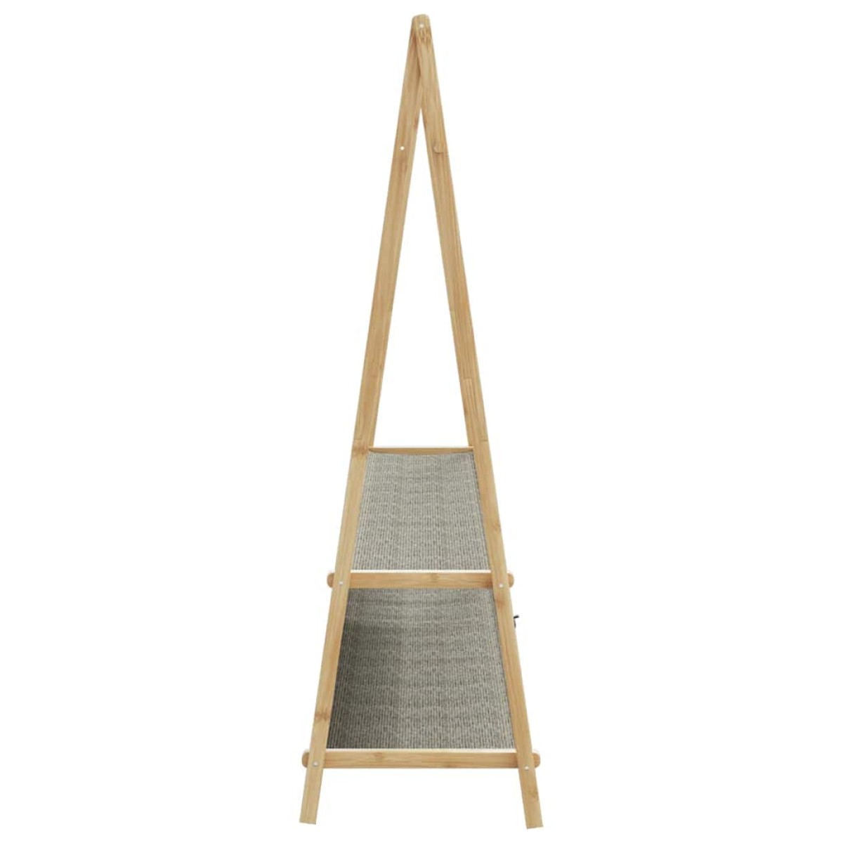 vidaXL Κρεμάστρα Ρούχων με Ράφια 132x45,5x150,5 εκ. Μπαμπού