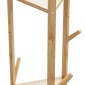 vidaXL Βάση για Ρούχα με Γάντζους και Ράφια 39x33x166 εκ. από Μπαμπού