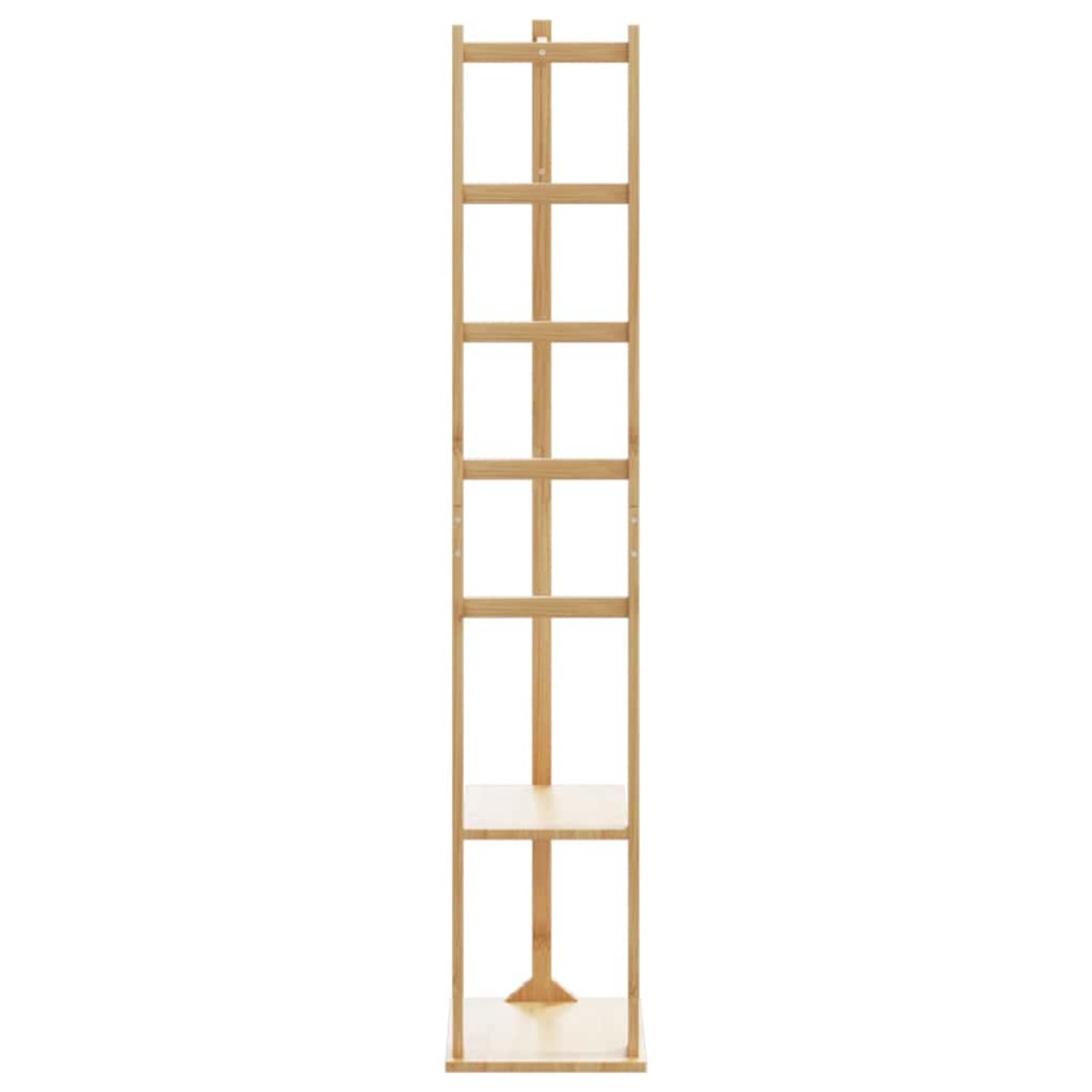 vidaXL Βάση για Ρούχα με Γάντζους και Ράφια 38,5x30x156 εκ. από Μπαμπού