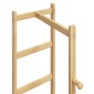 vidaXL Βάση για Ρούχα με Γάντζους και Ράφια 38,5x30x156 εκ. από Μπαμπού