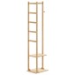 vidaXL Βάση για Ρούχα με Γάντζους και Ράφια 38,5x30x156 εκ. από Μπαμπού