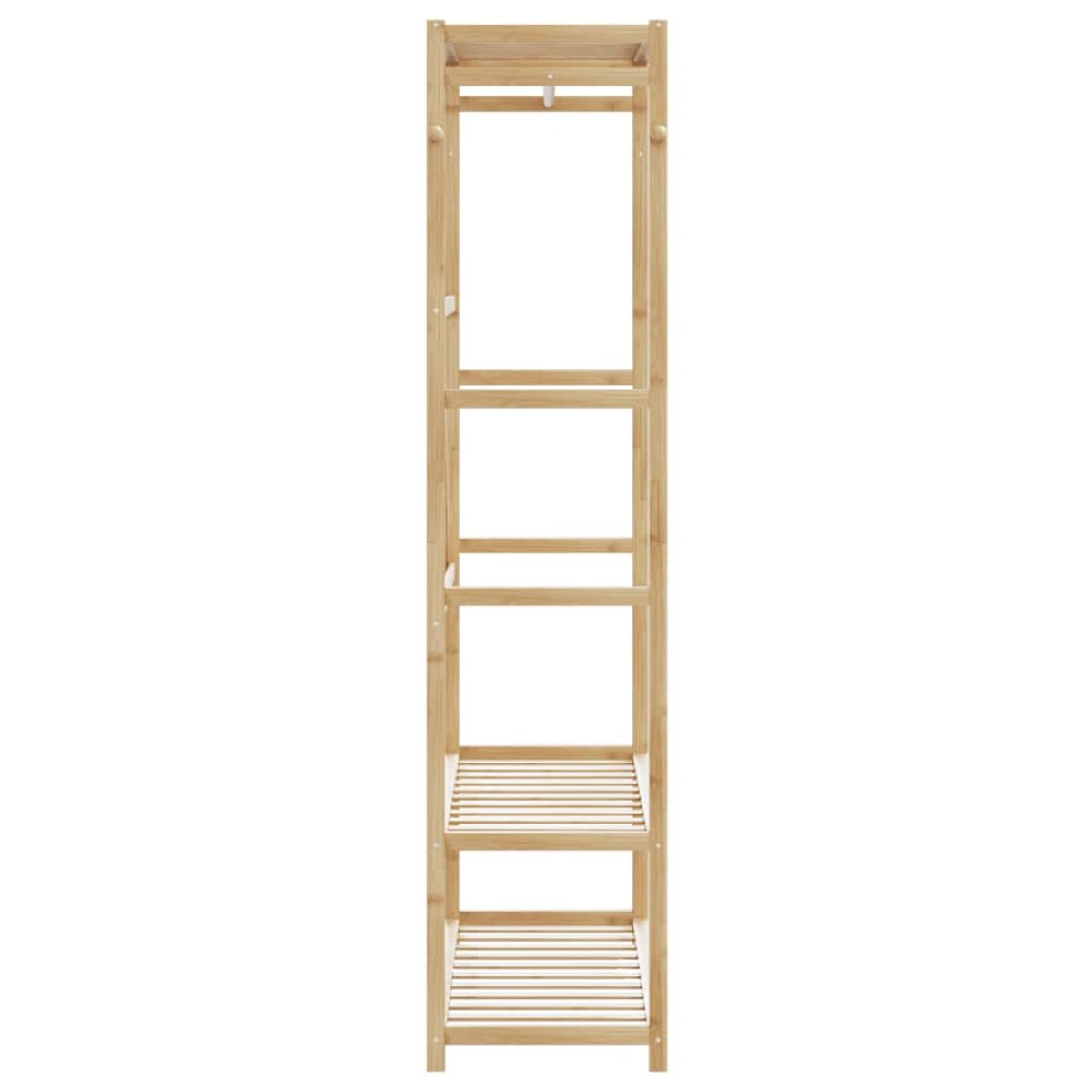 vidaXL Κρεμάστρα Ρούχων με Ράφια 110x40x175 εκ. Μπαμπού