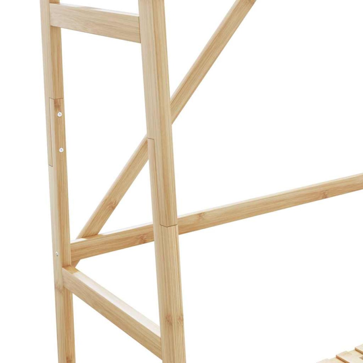 vidaXL Ράφι Ρούχων με Ράφια 110x40x180 εκ. από Μπαμπού