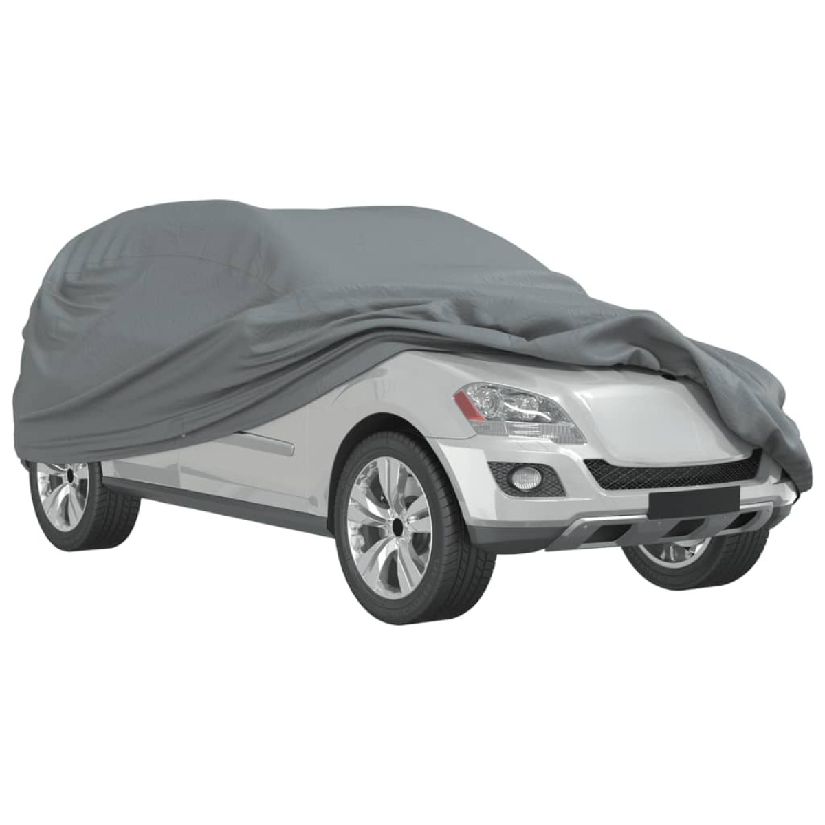 vidaXL Κουκούλα Αυτοκινήτου για SUV Γκρι L από Ύφασμα Non Woven