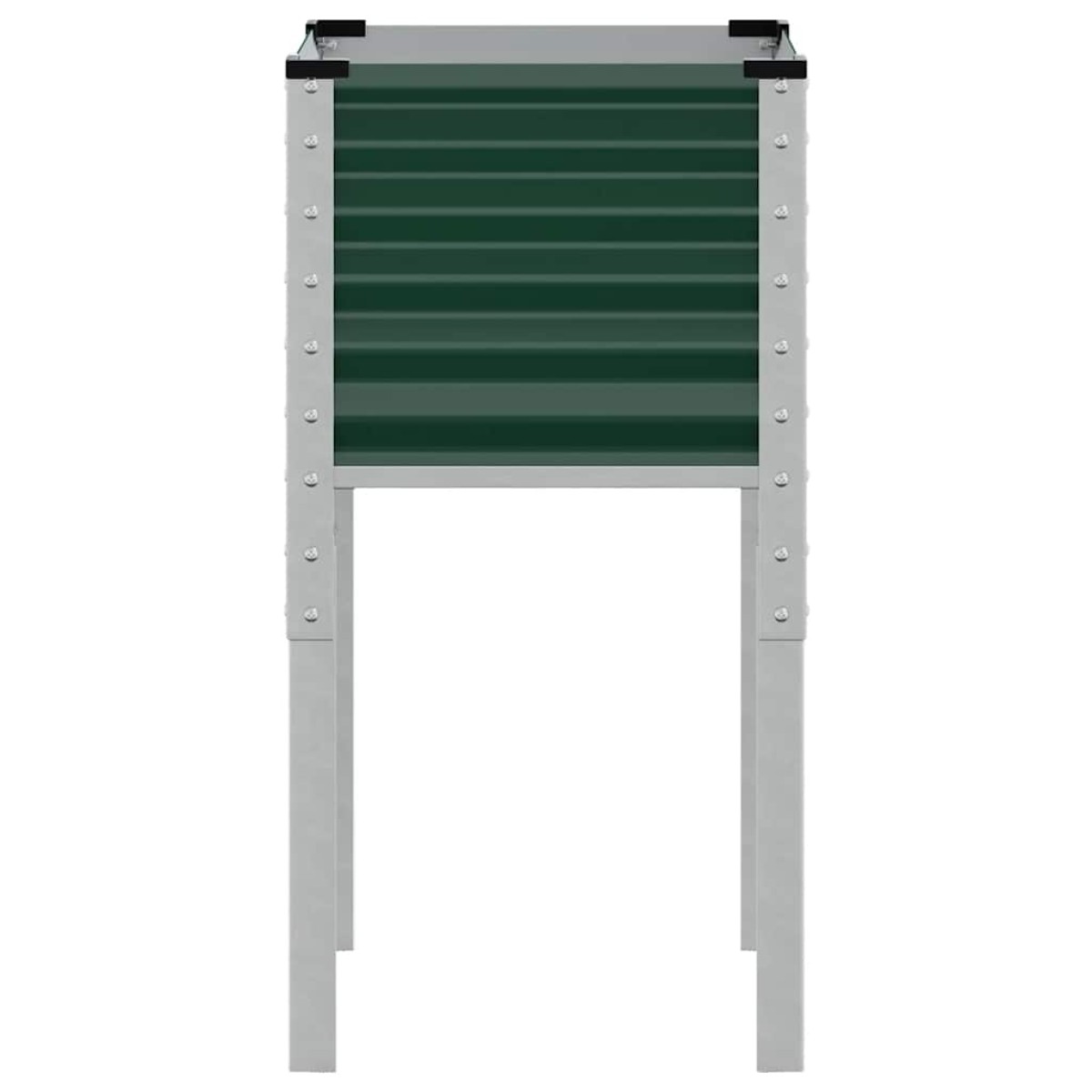 vidaXL Γλάστρα Κήπου Πράσινη 45x45x88 εκ. από Ατσάλι