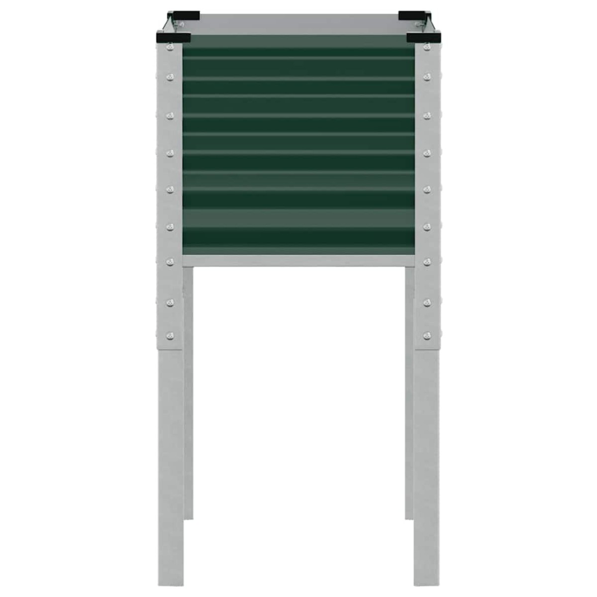 vidaXL Γλάστρα Κήπου Πράσινη 45x45x88 εκ. από Ατσάλι