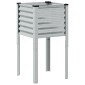 vidaXL Γλάστρα Κήπου 45x45x88 εκ. από Γαλβανισμένο Ατσάλι