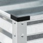 vidaXL Γλάστρα Κήπου 45x45x88 εκ. από Γαλβανισμένο Ατσάλι