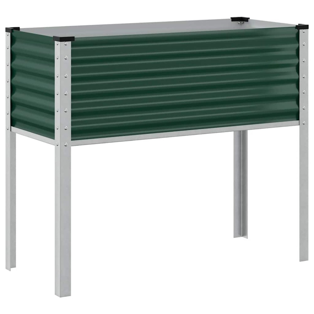 vidaXL Γλάστρα Κήπου Πράσινη 100x45x90 εκ. από Ατσάλι