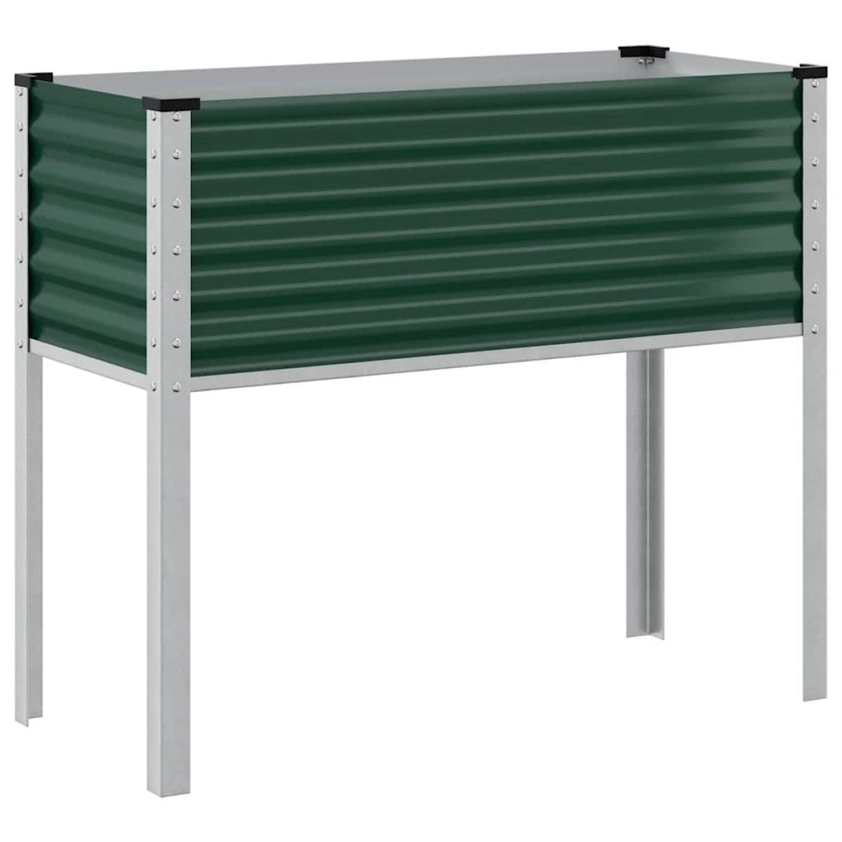 vidaXL Γλάστρα Κήπου Πράσινη 100x45x90 εκ. από Ατσάλι