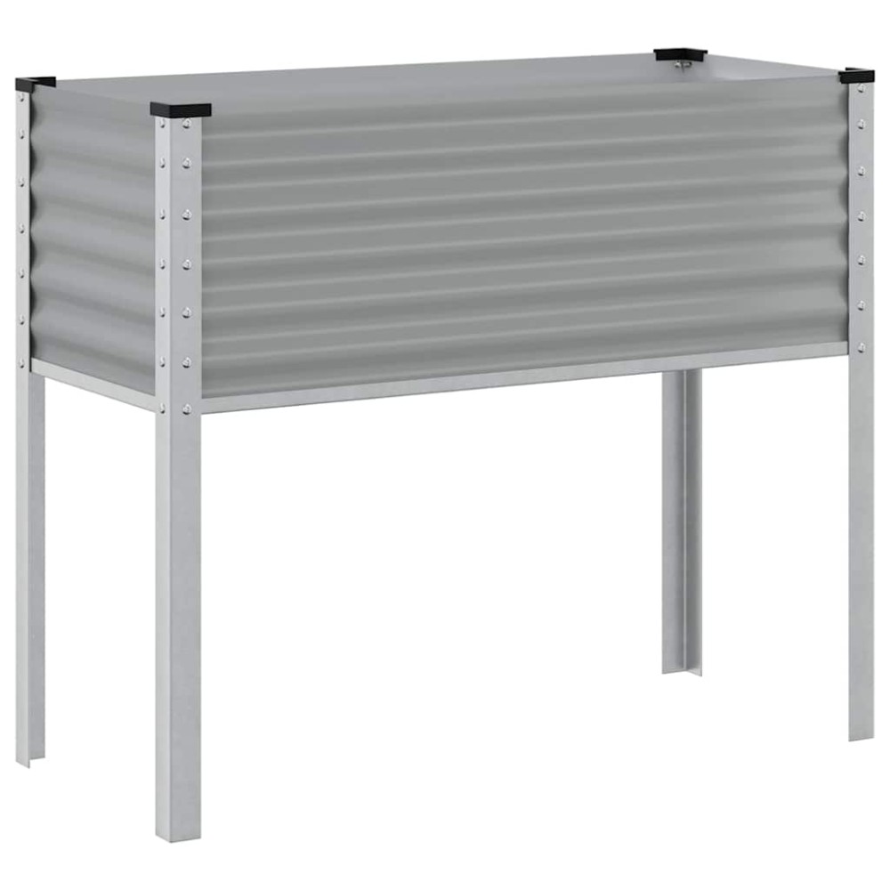 vidaXL Ζαρντινιέρα Κήπου Γκρι 100x45x90 εκ. από Ατσάλι