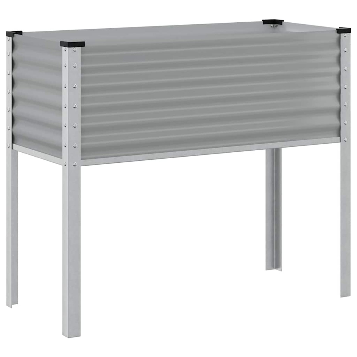 vidaXL Ζαρντινιέρα Κήπου Γκρι 100x45x90 εκ. από Ατσάλι