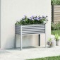 vidaXL Ζαρντινιέρα Κήπου Γκρι 100x45x90 εκ. από Ατσάλι