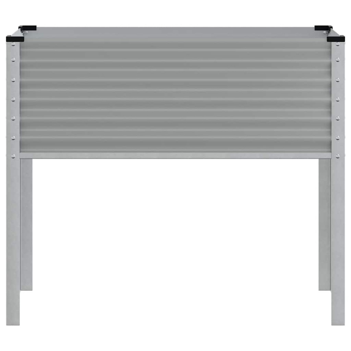 vidaXL Ζαρντινιέρα Κήπου Γκρι 100x45x90 εκ. από Ατσάλι