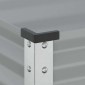 vidaXL Ζαρντινιέρα Κήπου Γκρι 100x45x90 εκ. από Ατσάλι