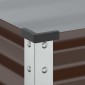 vidaXL Γλάστρα Κήπου Καφέ 100x45x90 εκ. από Ατσάλι