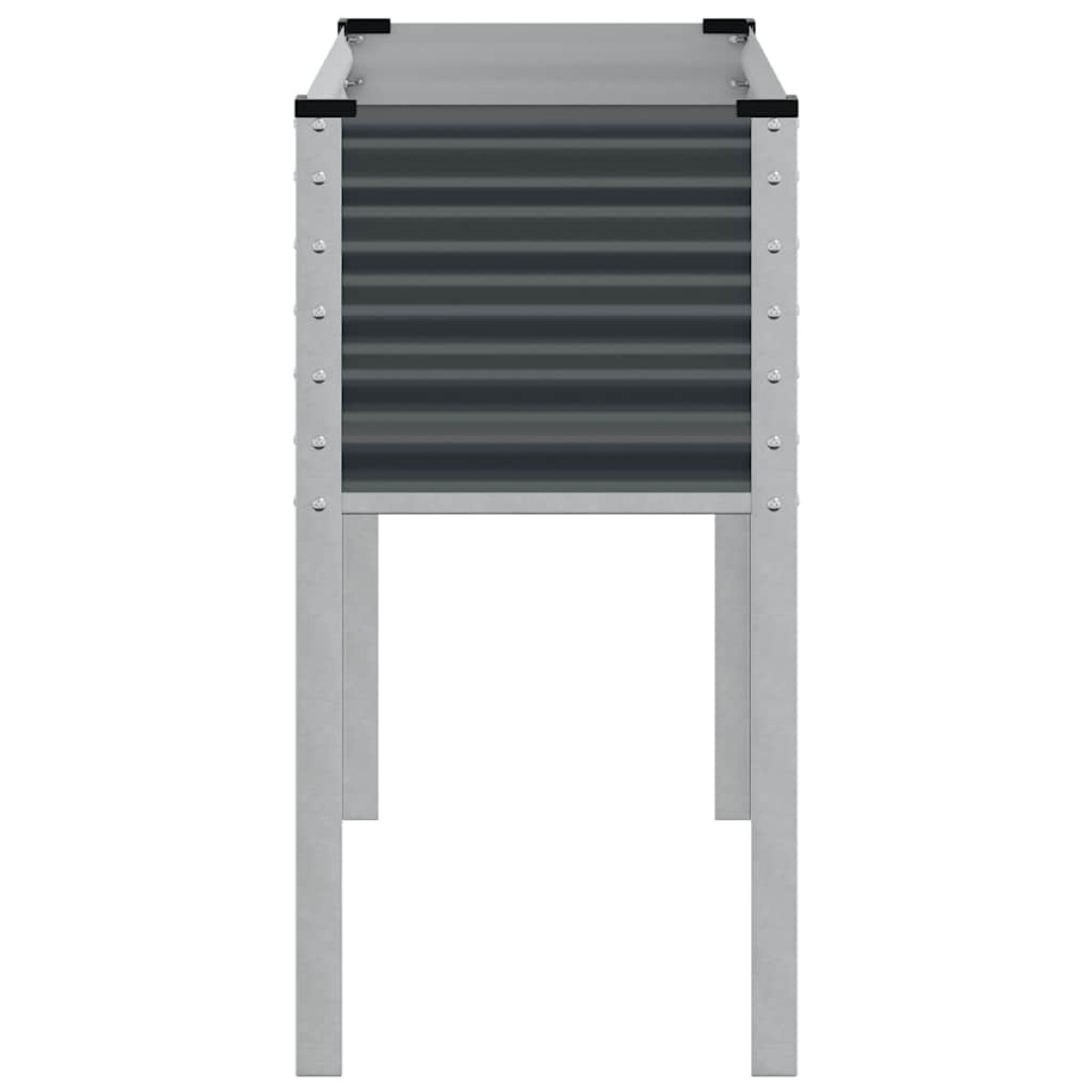 vidaXL Γλάστρα Κήπου Ανθρακί 100x45x90 εκ. Ατσάλινη