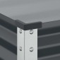 vidaXL Γλάστρα Κήπου Ανθρακί 100x45x90 εκ. Ατσάλινη