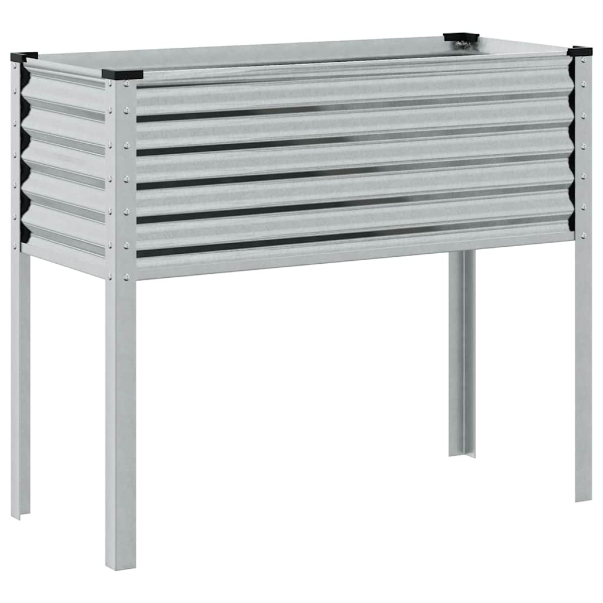 vidaXL Γλάστρα Κήπου 100x45x90 εκ. από Γαλβανισμένο Ατσάλι