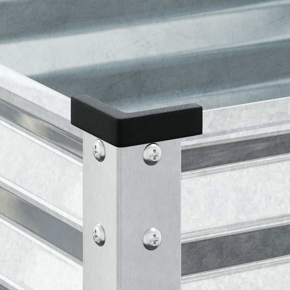 vidaXL Γλάστρα Κήπου 100x45x90 εκ. από Γαλβανισμένο Ατσάλι