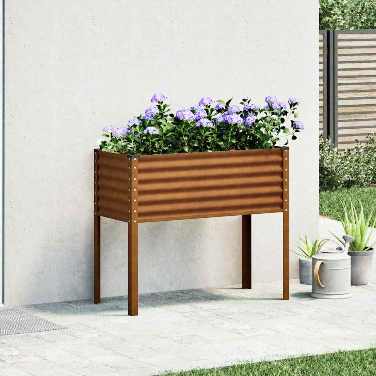 vidaXL Γλάστρα Κήπου 100x45x90 εκ. από Ατσάλι με Αντοχή στις Καιρικές Συνθήκες